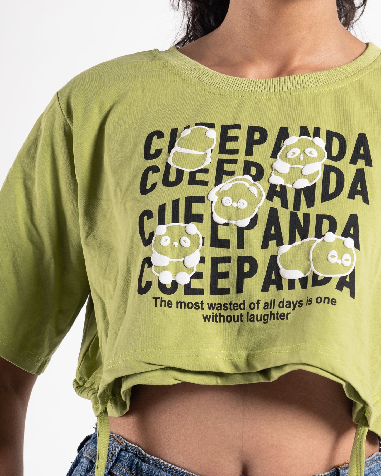 2 pc Panda Crop Top
