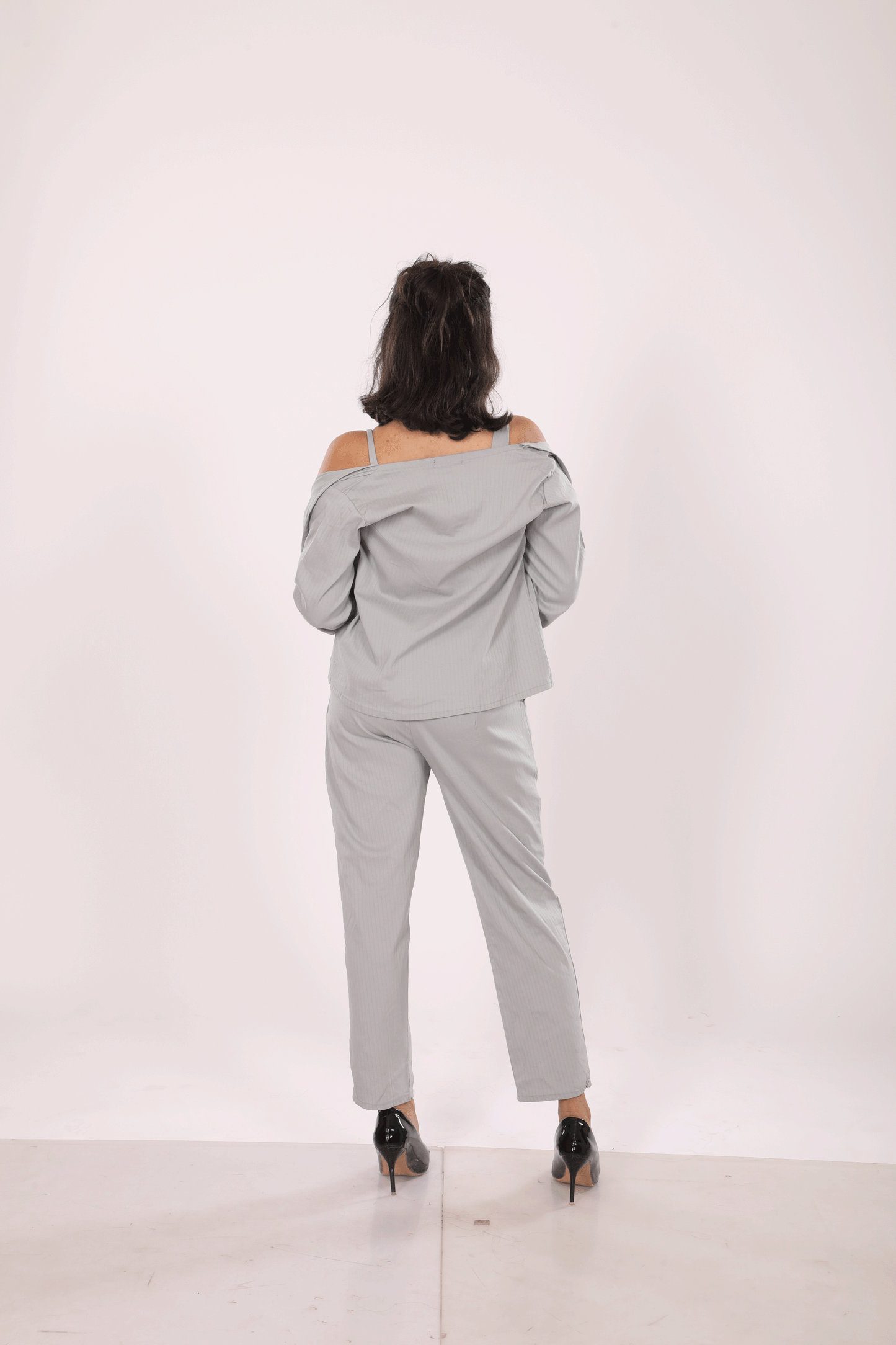 Grey Jumpsuit with Jacket