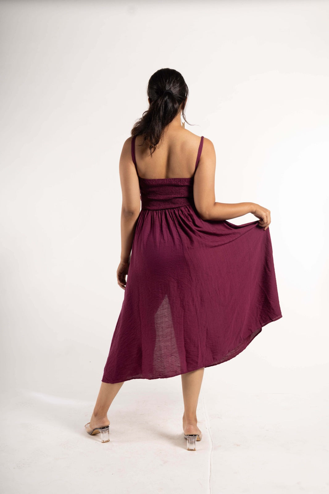Spaghetti Slit Dress