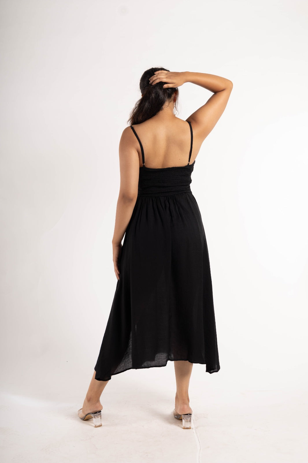 Spaghetti Slit Dress