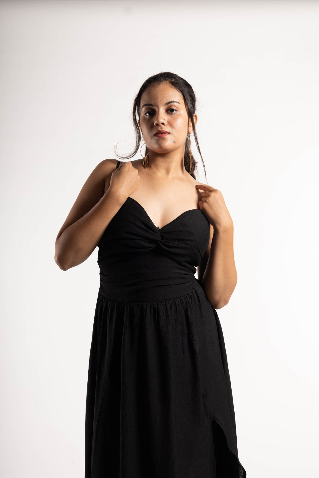 Spaghetti Slit Dress