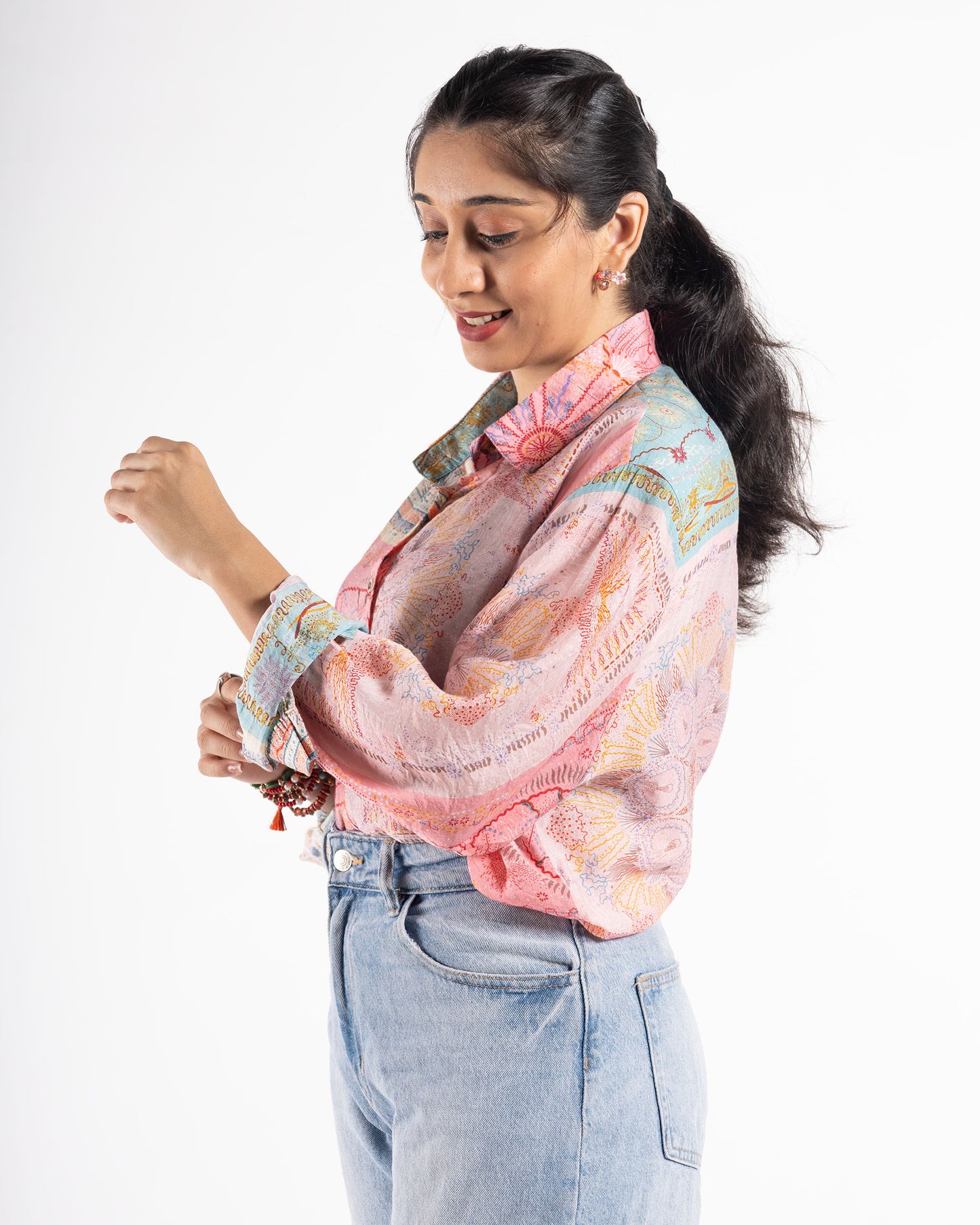 Pink Printed Shirt