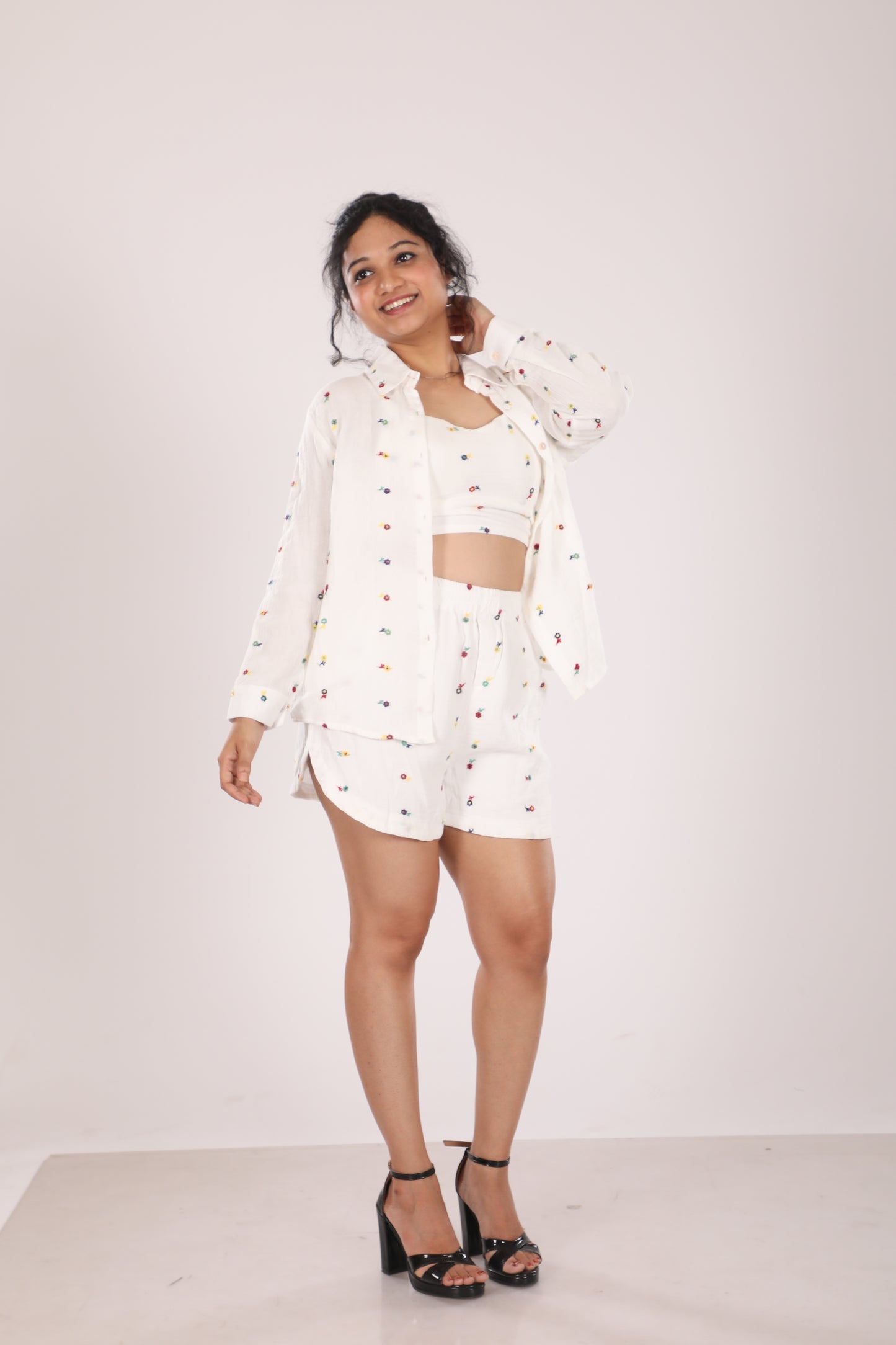 White 3 pc Co-ord Set