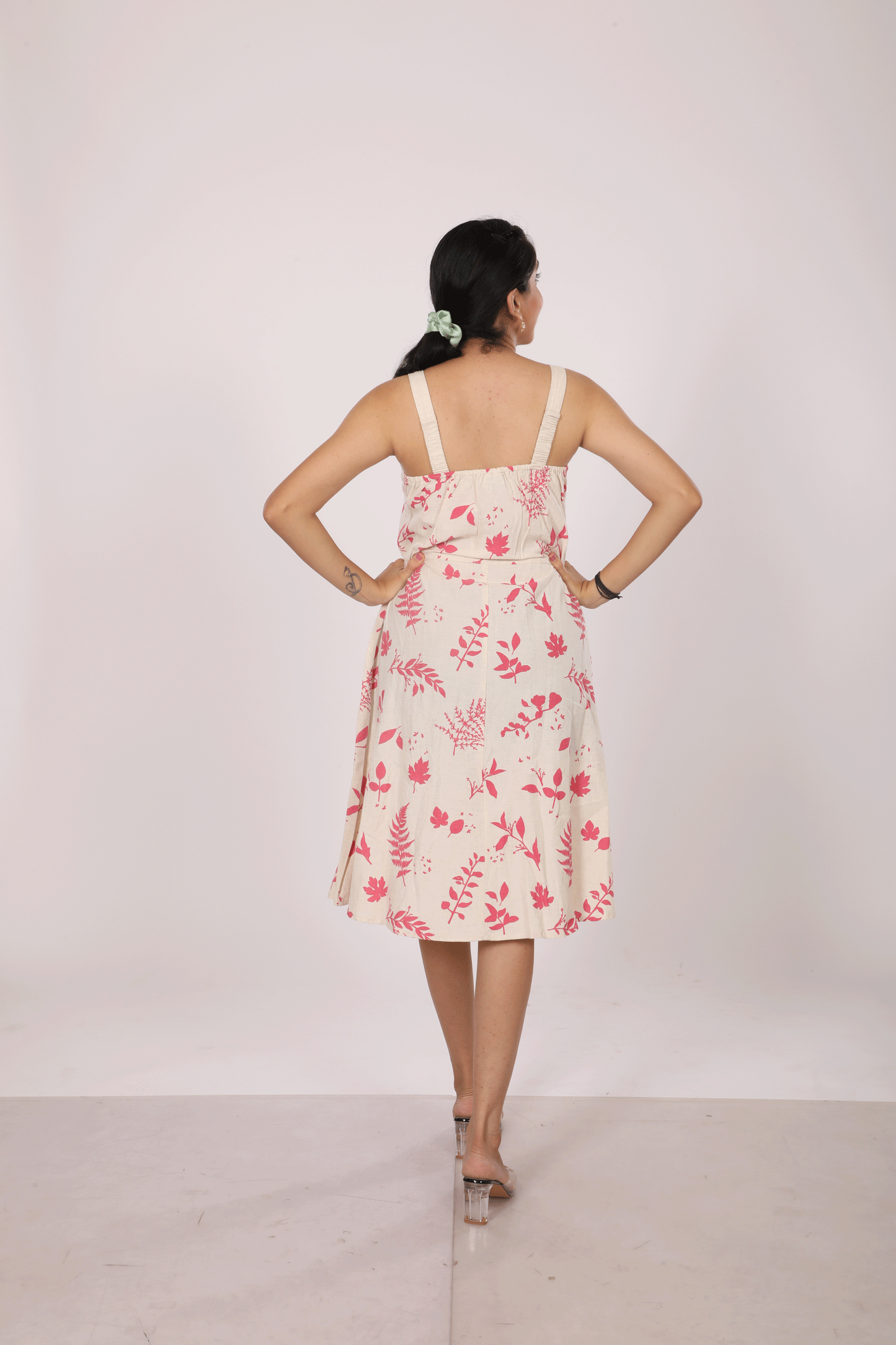 Khadi Floral Dress