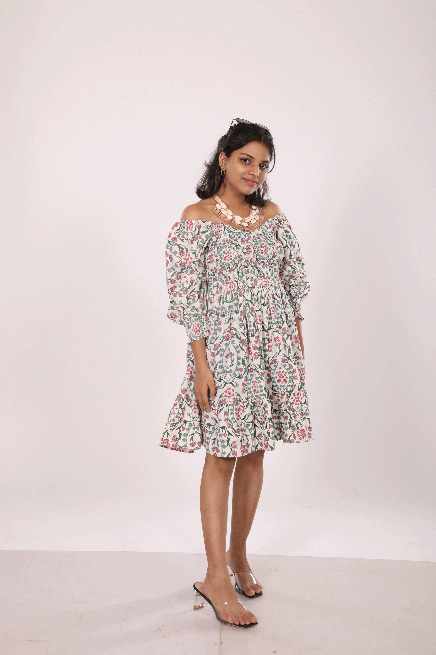 Smock Floral Printed Dress