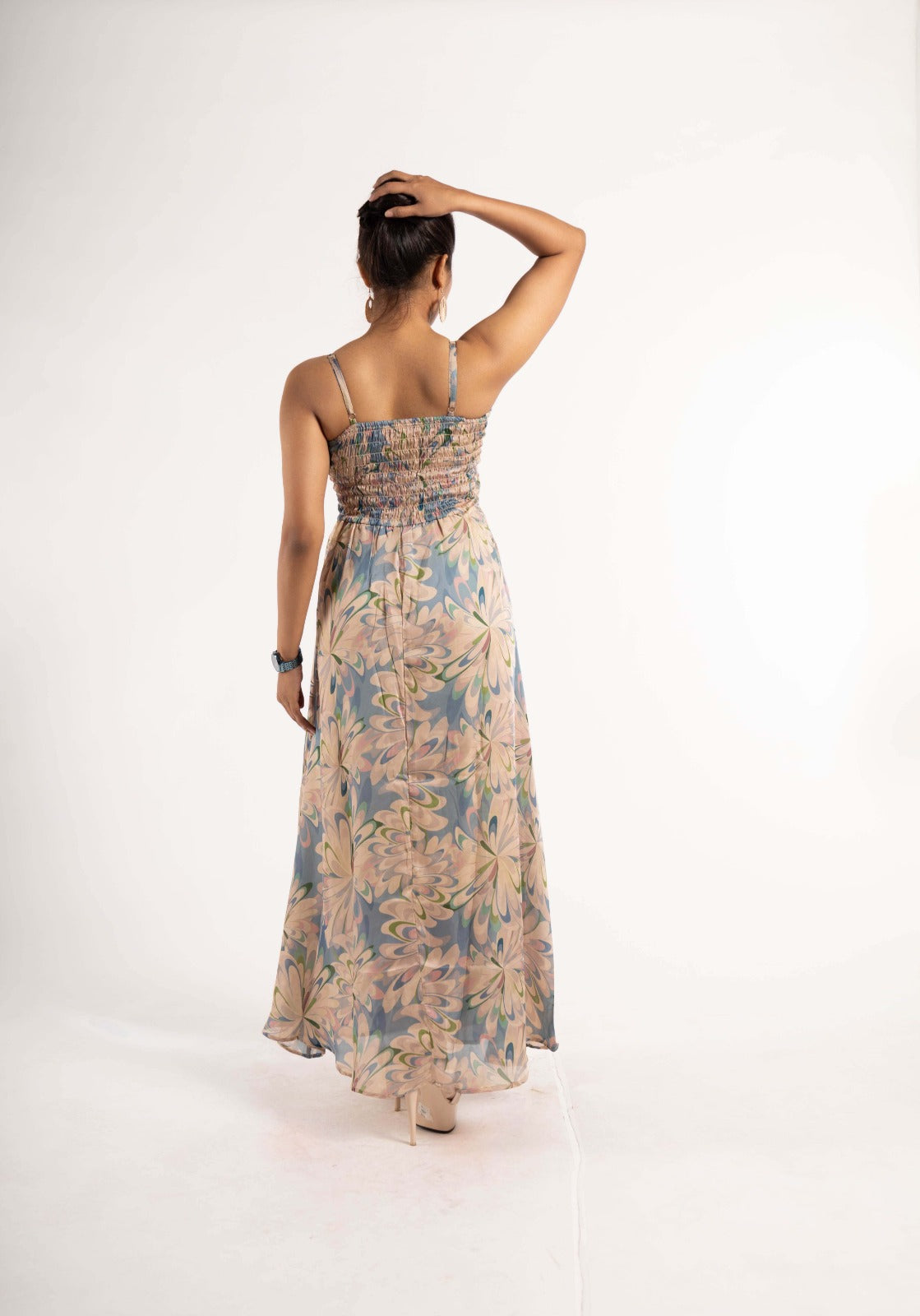 Silky Floral Maxi Dress