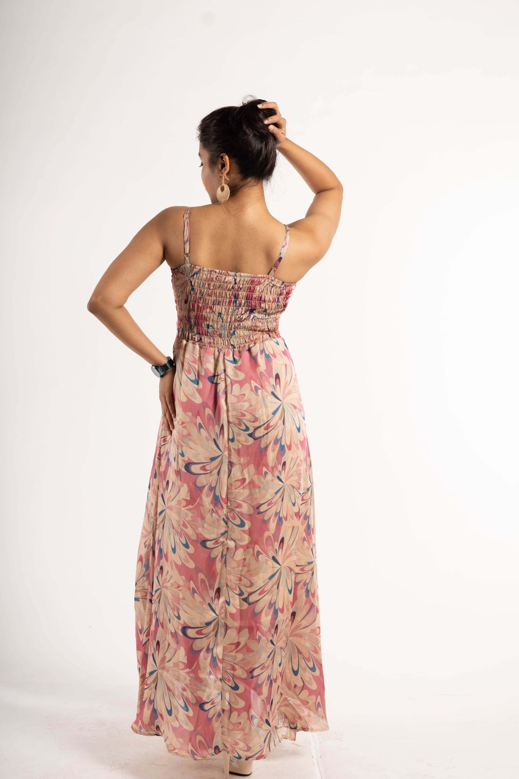 Silky Floral Maxi Dress